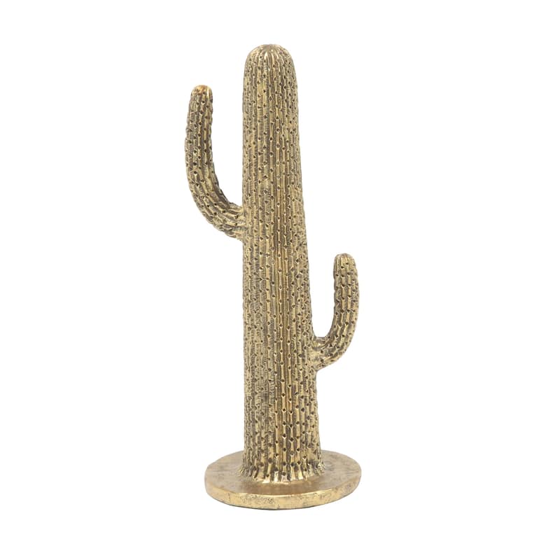 Gold Polystone Eclectic Sculpture Nature (Set of 2) - S/2 12", 17"H