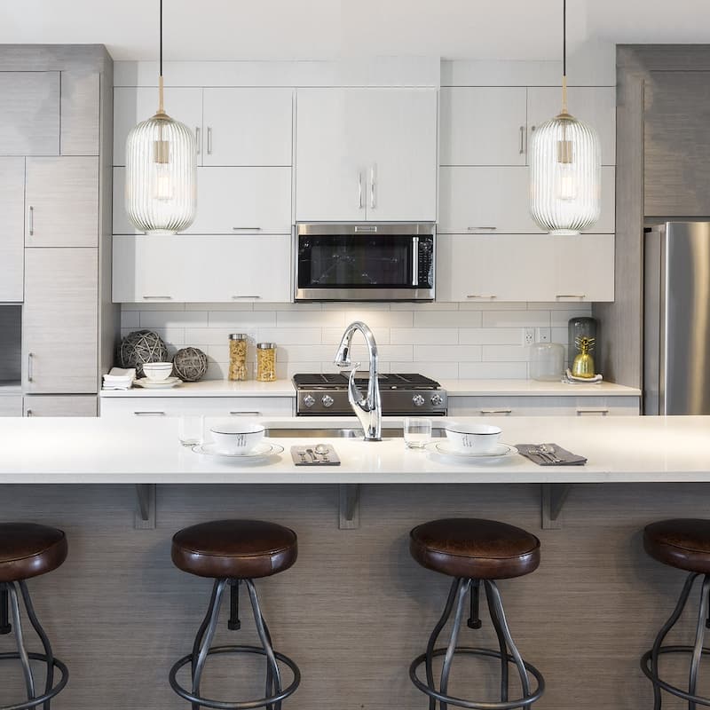 Acroma 1-light 8In Modern Farmhouse Kitchen Island Pendant Lighting