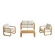 preview thumbnail 49 of 122, Spruce & Spring Outdoor Patio Furniture Set Aluminum Sofa Accent Chair