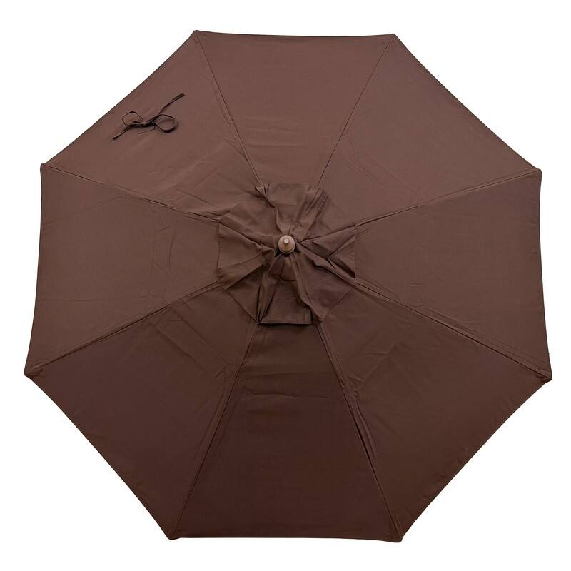 Tropishade 7.5' Market Umbrella with Sunbrella 5432 Bay Brown