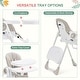preview thumbnail 13 of 19, Foldable High Chairs for Babies and Toddlers with 7 Height and 5 Recline Adjustable Backrest