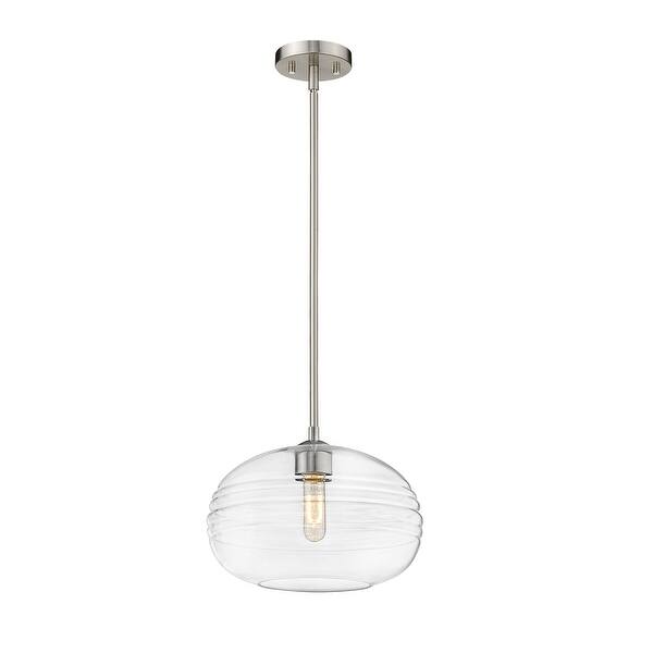 slide 2 of 5, Harmony 1 Light 14 inch Brushed Nickel Pendant Light