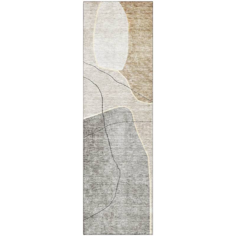 Premium Washable Super Soft Abstract Mod Mayfield Rug