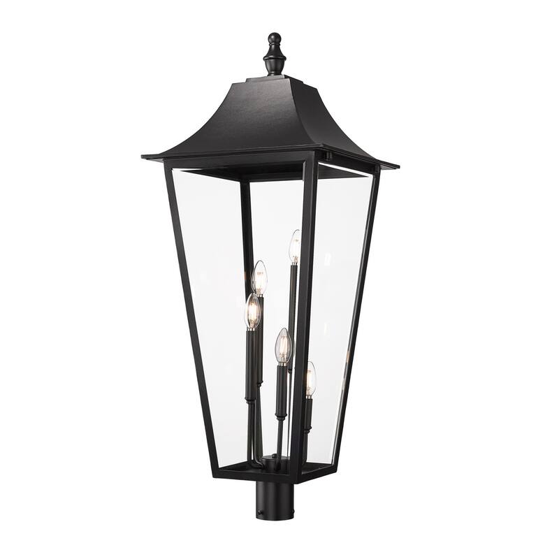 Z-Lite 5008PHXXLR Gannon 5 Light 41" Tall Marine Grade Post Light - Black