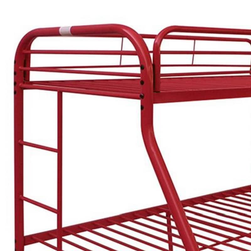 Tritan Twin/Full Bunk Bed, Red
