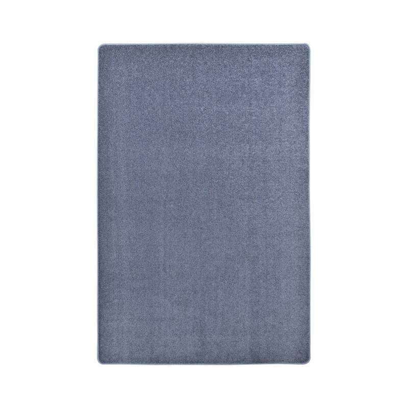4'x6' area rug in Glacier Blue - durable soft decorative rug for home, living room & bedroom - 6' x 7'