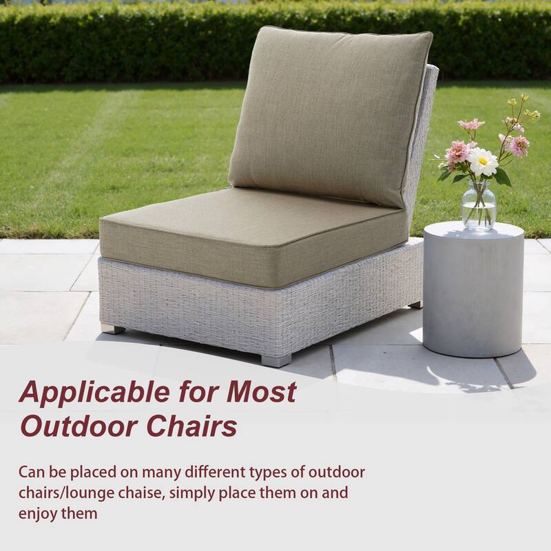 Sunbrella Indoor Outdoor Chair Cushion and Pillow