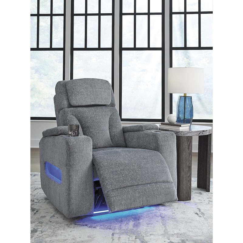 Signature Design by Ashley Forest Lake Gray Power Recliner