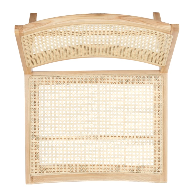 SAFAVIEH Couture Albana Rattan Dining Chair - 25.6" W x 30.9" L x 30.7" H - 26Wx31Dx31H