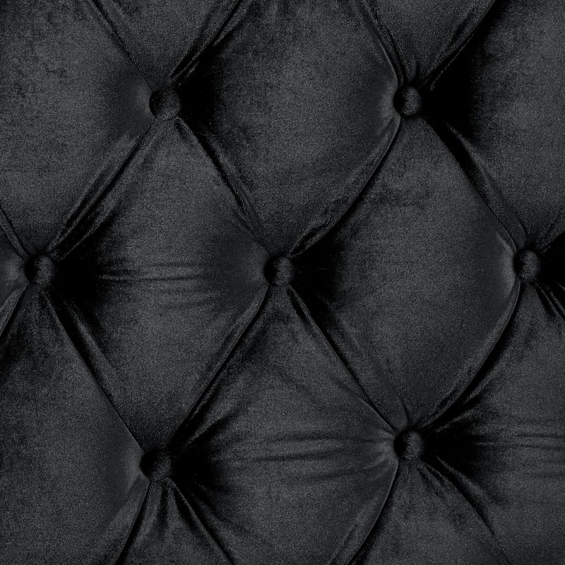 Furniture of America Allenhurst Glam Tufted Fabric Low Profile Platform Bed