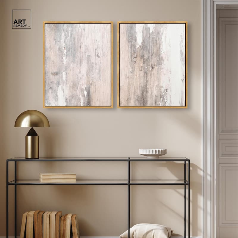 Striated Texture I Canvas Set of 2 by Art Remedy