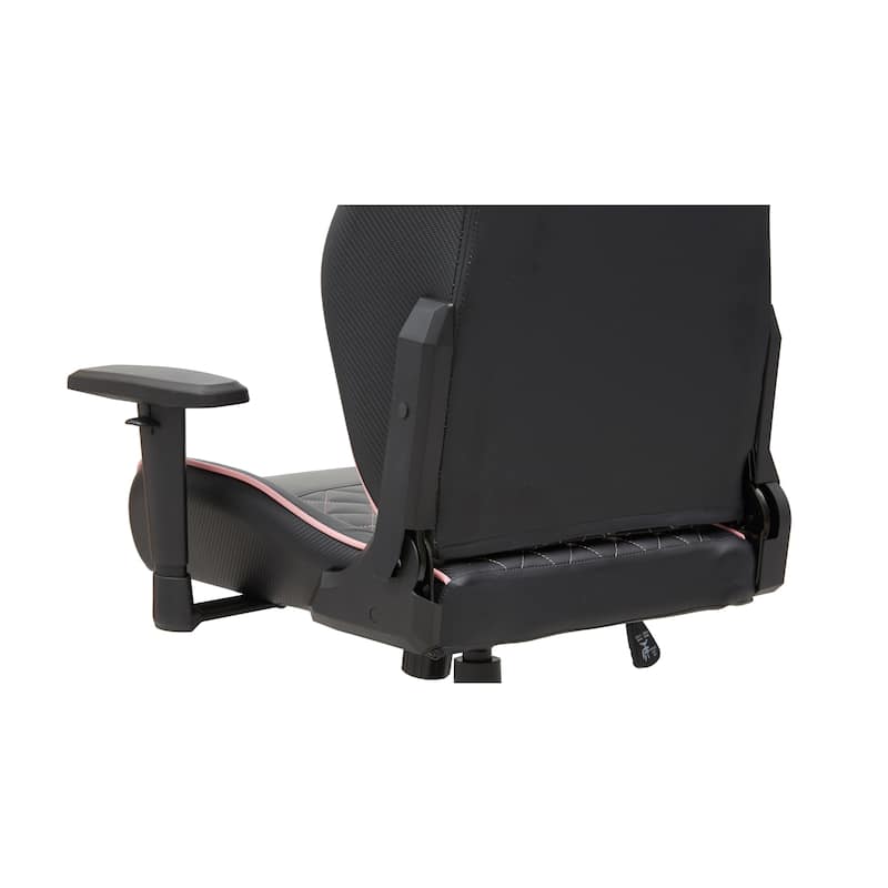 Joseff Black Faux Leather Reclining Gaming Chair by Furniture of America