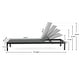 preview thumbnail 44 of 52, Cape Coral Outdoor Aluminum Chaise Lounge (Set of 2) by Christopher Knight Home - 77.56" D x 25.20" W x 11.80" H