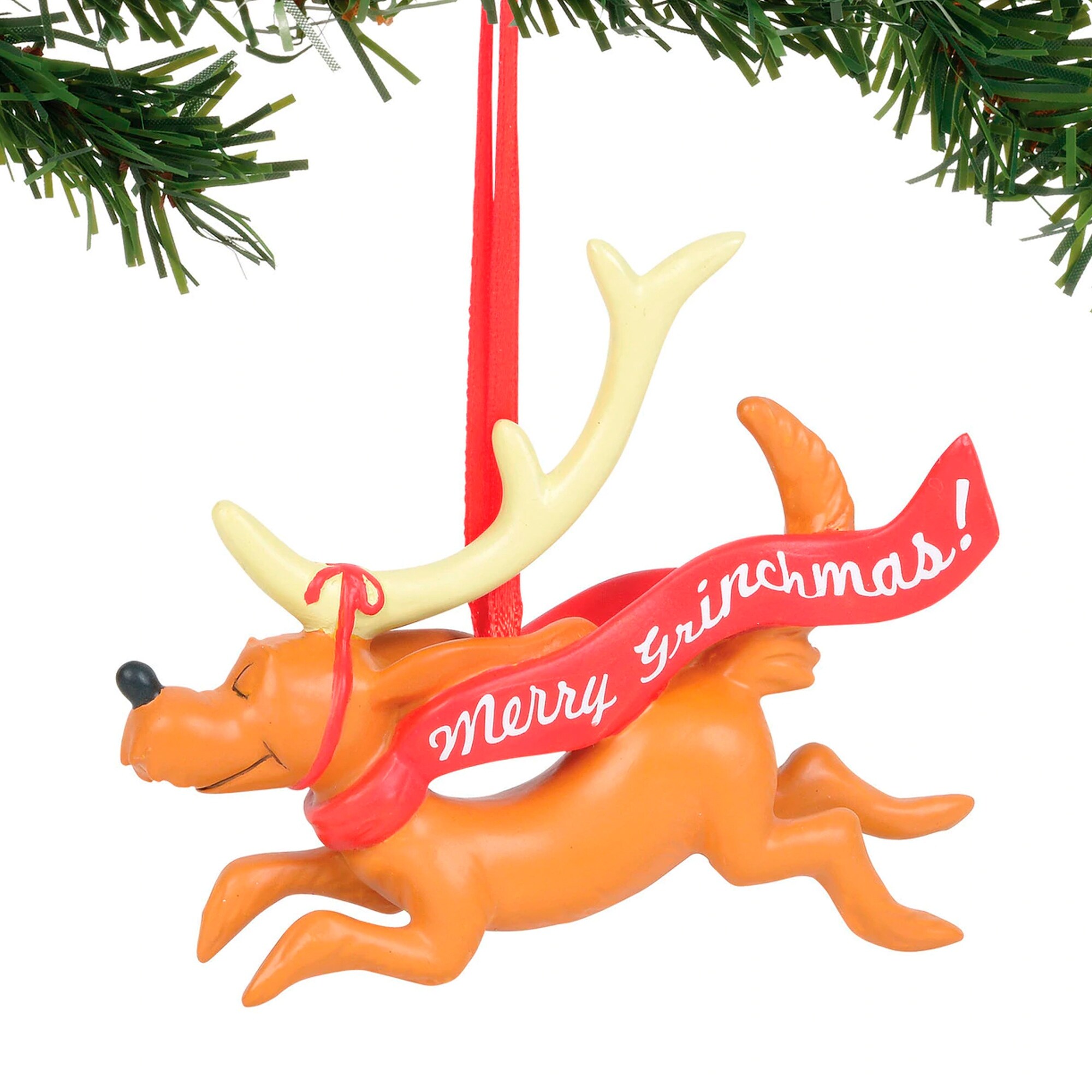 Department 56 Dr Seuss Max With Banner Christmas Tree Ornament 6011004 Overstock 30399241