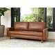 preview thumbnail 15 of 34, Abbyson Holloway Mid Century Top-grain Leather Sofa
