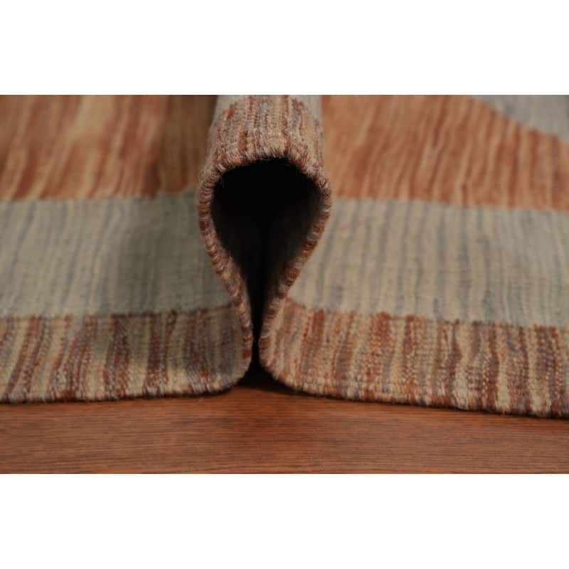 Hand Woven Southwestern Wool Multi-Colored Geometric Area Rug - 9' 0'' X 6' 1''