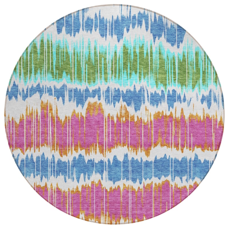 Machine Washable Indoor/ Outdoor Chantille Contemporary Ombre Rug