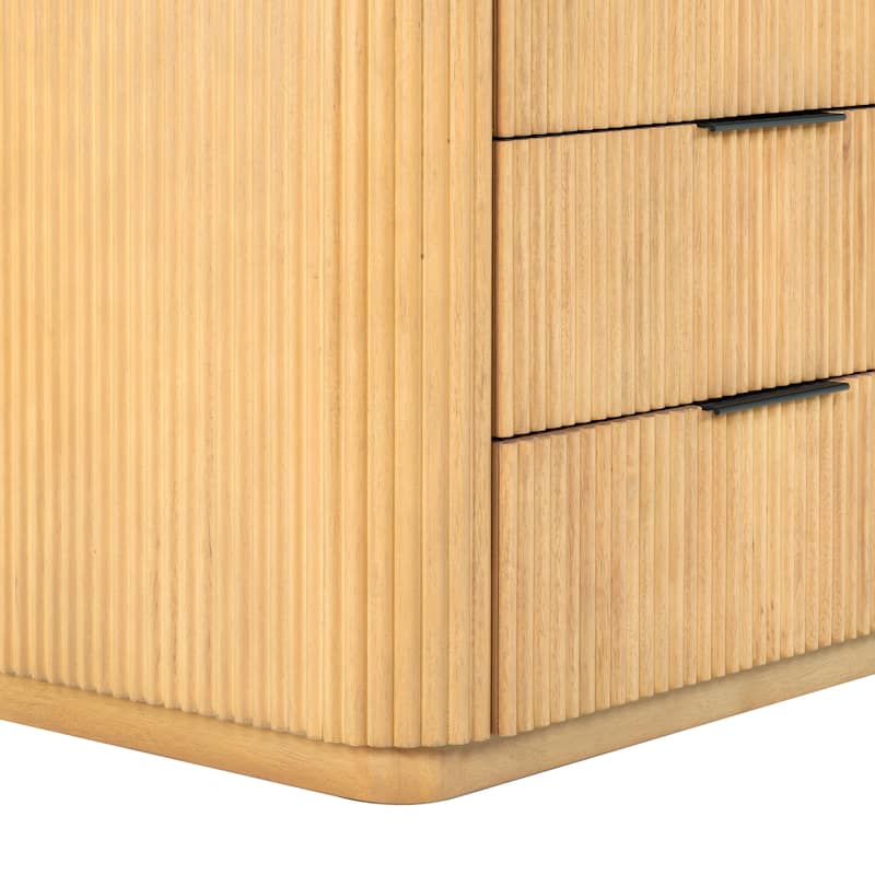 SAFAVIEH Couture Barrymore Reeded Wood 6-Drawer Dresser