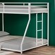 preview thumbnail 4 of 7, Same as Adam Twin Over Full Metal Bunk, No Box Spring Needed Easy Assembly White