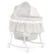 preview thumbnail 8 of 18, Dream On Me Lacy Portable 2 in 1 Bassinet and Cradle Light Grey
