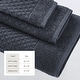 preview thumbnail 148 of 193, Linery & Co. Cotton Diamond Waffle Texture Bath Towels.