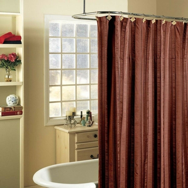 Burgundy fabric shower curtain shop