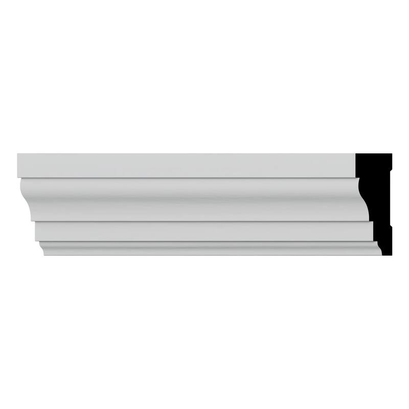 WM366 11/16-in D x 2-1/4-in W x 96-in L Americraft Solid Hardwood Stain Grade Colonial Casing Moulding - Primed Fingerjoint Pine