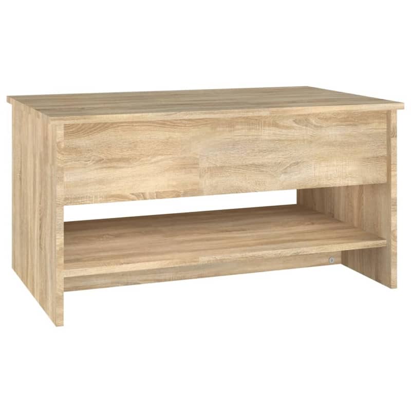 vidaXL Coffee Table Lift Top End Table Accent Side Sofa Table Engineered Wood - 31.5" x 19.7" x 16.7"
