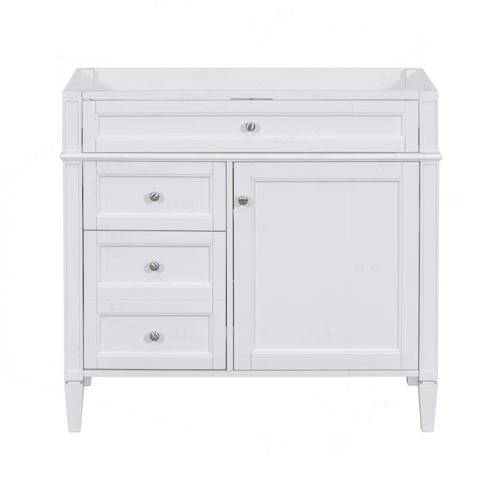 Modern Bathroom Vanity with Multiple Drawers