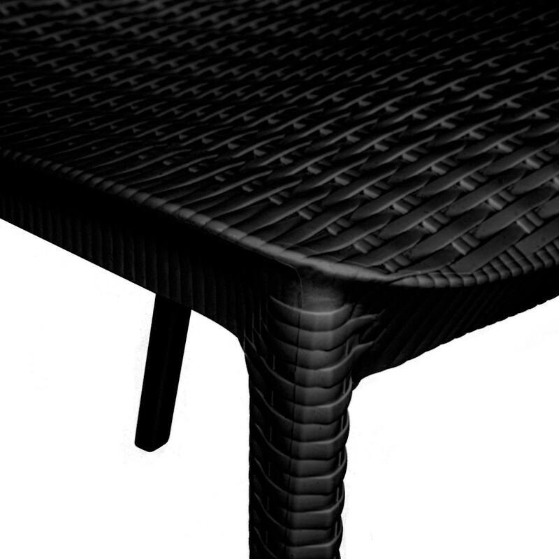 LeisureMod Kent Outdoor Stackable Dining Arm Chair, Set of 2