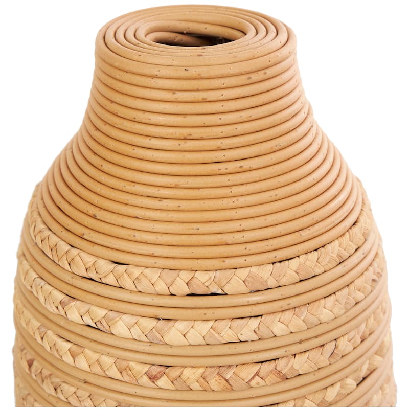 Artisan Crafted Light Brown Seagrass Vase