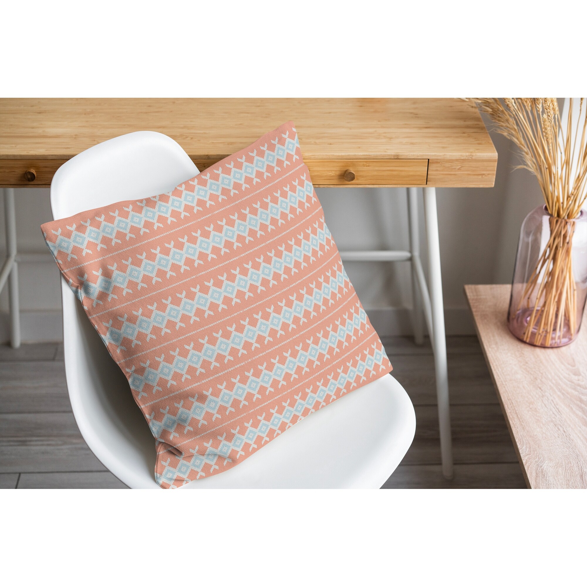 Coral outlet accent pillow