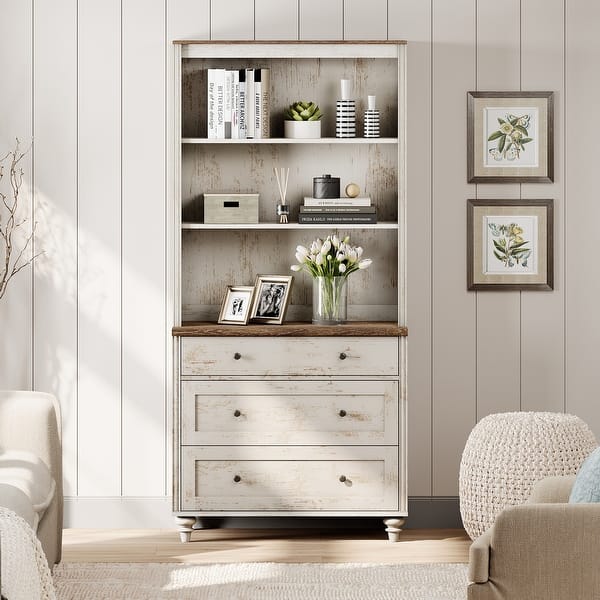 bookcase with dresser 76.8