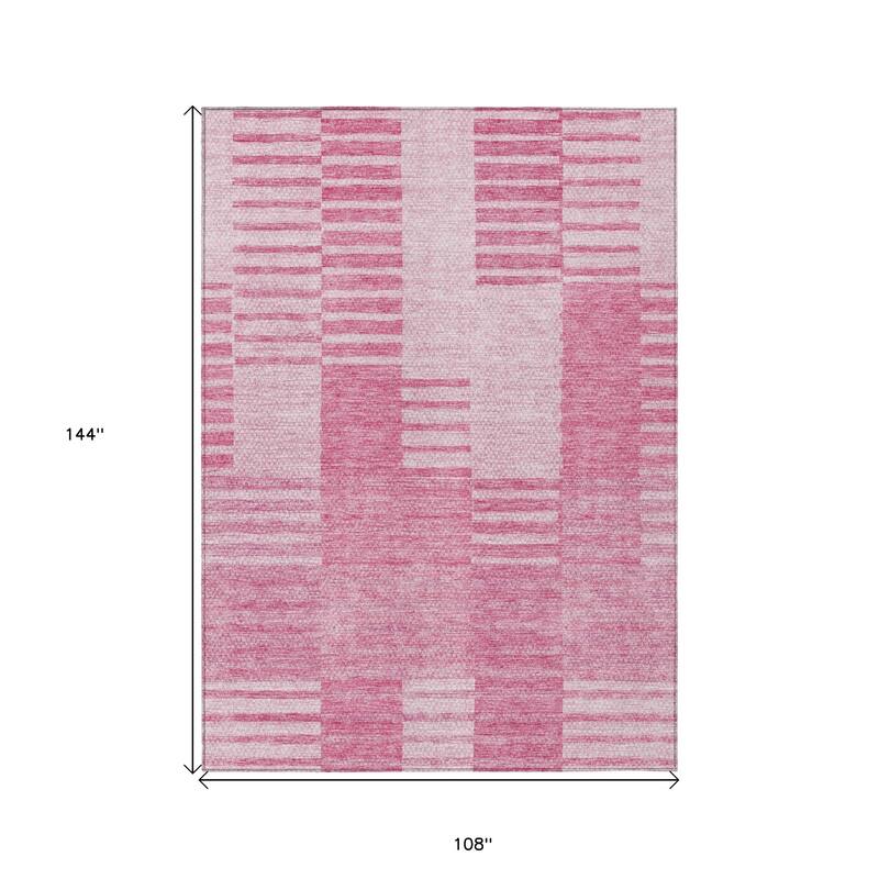 HomeRoots Striped Transitional Rectangle Outdoor Rug