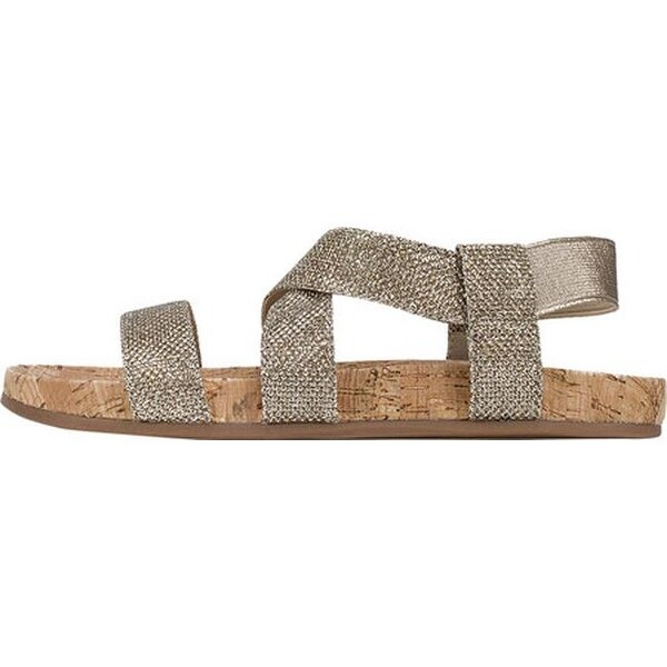 white mountain gold glitter sandals