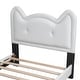 preview thumbnail 13 of 11, Twin Size Upholstered Platform Bed with Headboard