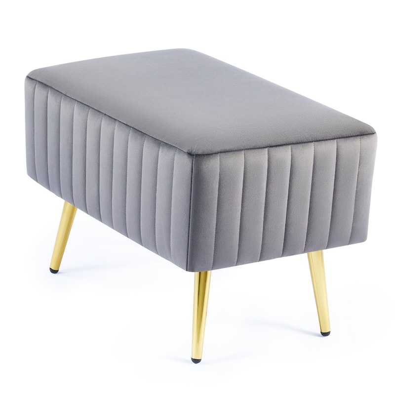 CO-Z 24-inch Modern Upholstered Entryway Bench with Velvet Seat