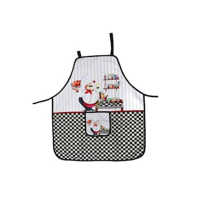Apron With Pocket (Chef Serving Chicken) - Set of 2
