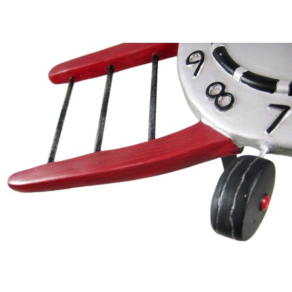 Allen Designs Airplane Jumper Pendulum Wall Clock - 13 X 13 X 2
