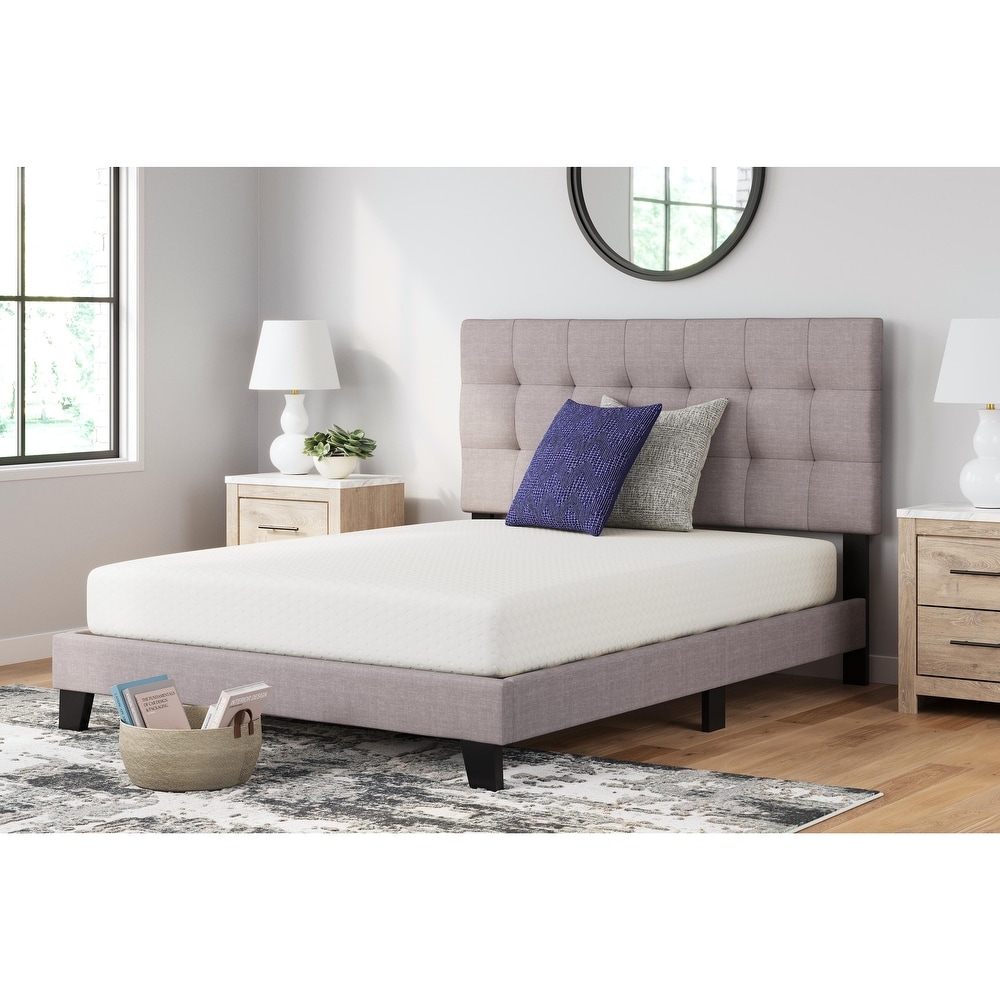 Signature Design by Ashley Chime 8-Inch White Memory Foam Mattress