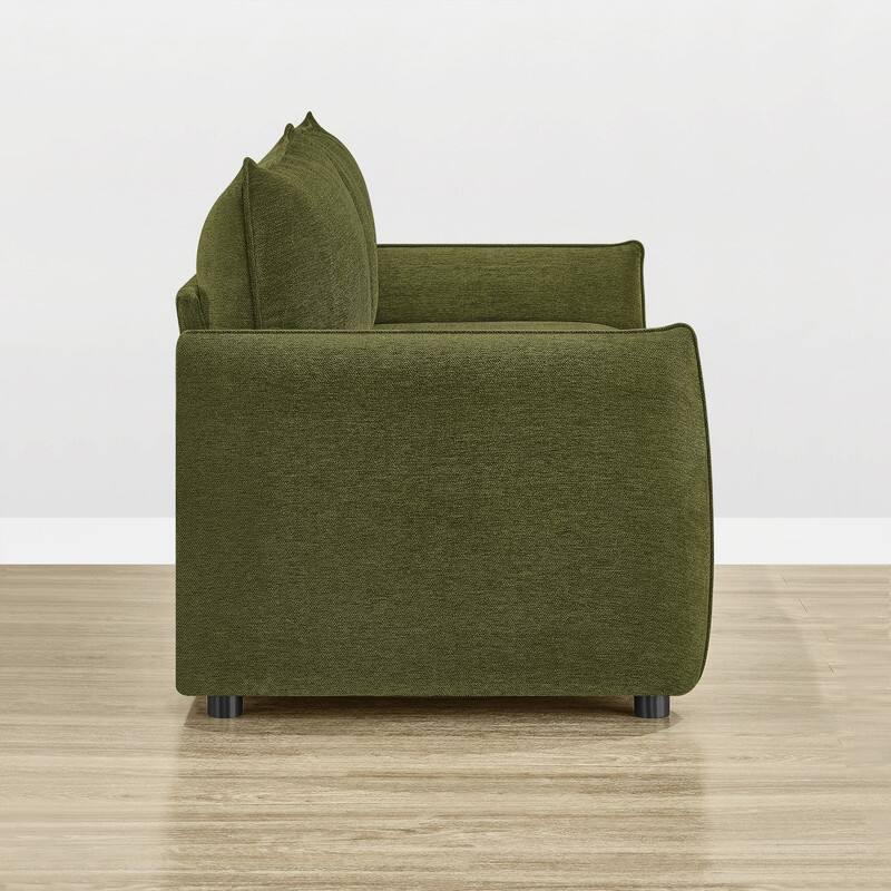 Spruce & Spring 2 Seat High Back Loveseat Sofa for Living Room