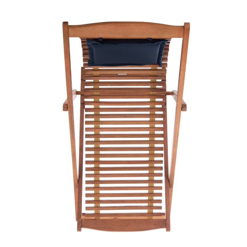 SAFAVIEH Outdoor Makena Relax Chair with Pillow (Set of 2) - 24W x 39D x 38H