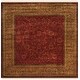 preview thumbnail 14 of 13, SAFAVIEH Couture Hand-knotted Ganges River Shantell Traditional Oriental Wool Rug with Fringe 2'6" x 10' Runner - Rust/Green - Runner