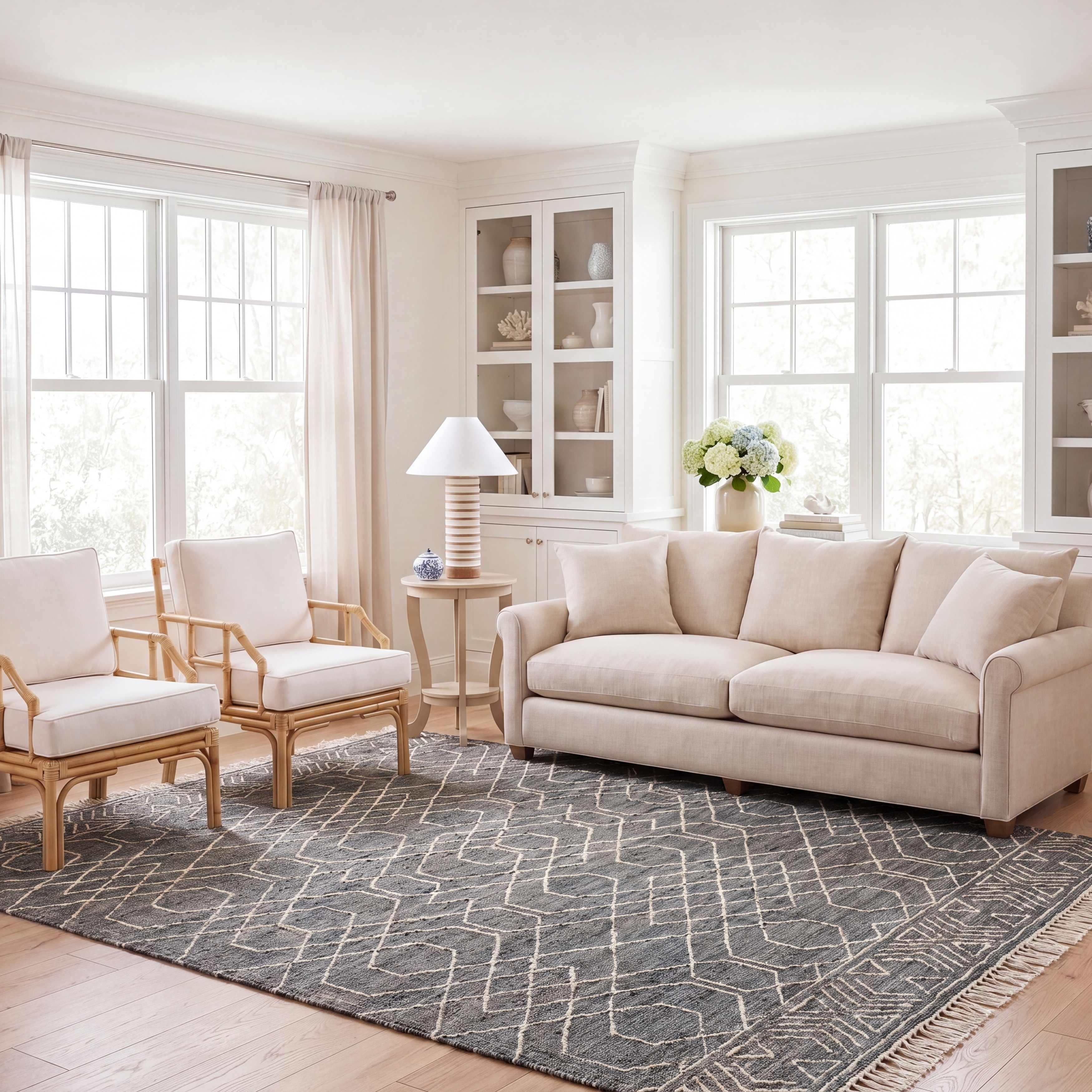 SAFAVIEH Handmade Natural Fiber Eranda Boho Jute Fringe Rug