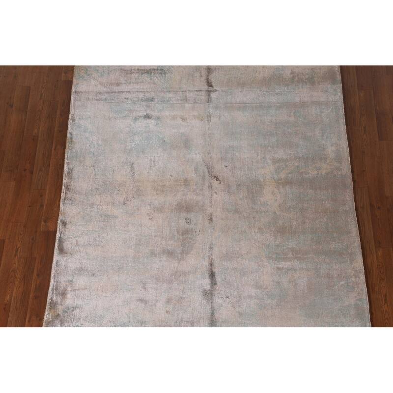 All-Over Abstract Modern Area Rug Handmade Wool Carpet - 5'1" x 7'11"