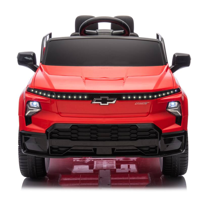 24V Licensed Chevrolet Silverado Kids Ride-On Car with Remote Control, Bluetooth, LED Lights, MP3 鈥?For Ages 2-5