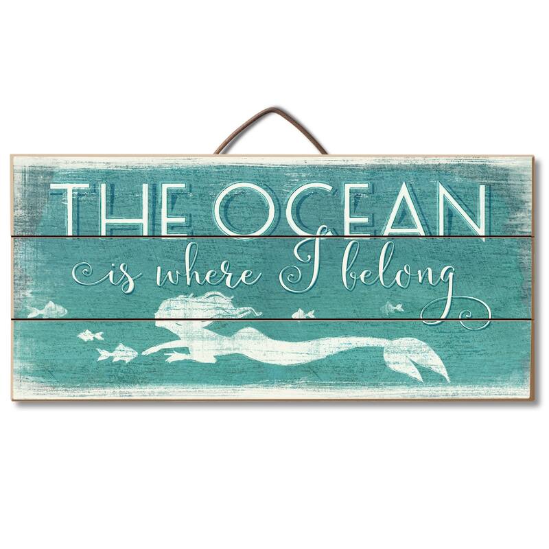 Wood Pallet Hanging Sign-Ocean Is Where I Belong HIGHLAND