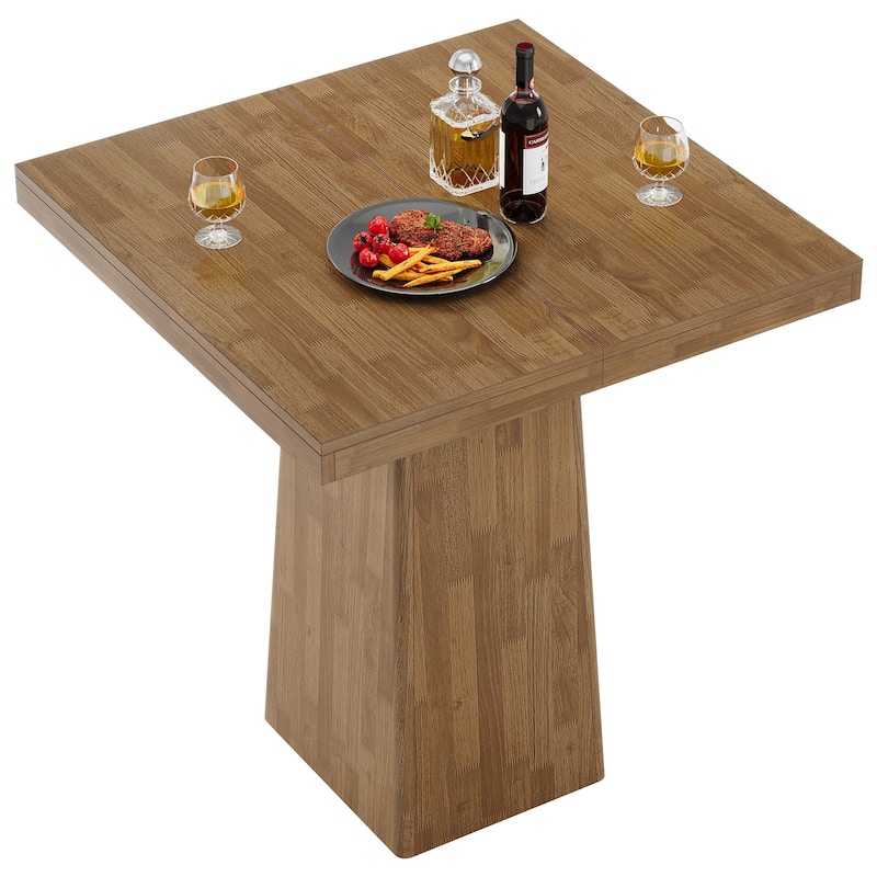 Square Bar Table 31.5 Inch Small Counter Height Pub Dining Table - 31.5" L x 31.5" W x 39.37" H