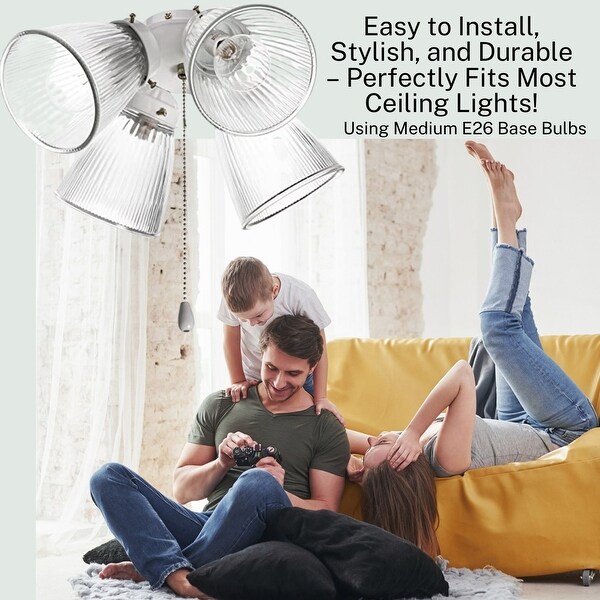 Glass fan light shades 2025