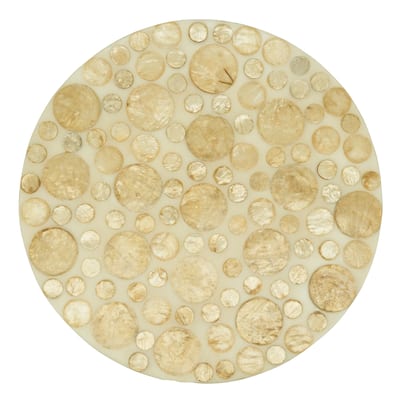 Circles Capiz Design Table Mats (Set of 4) - 15"